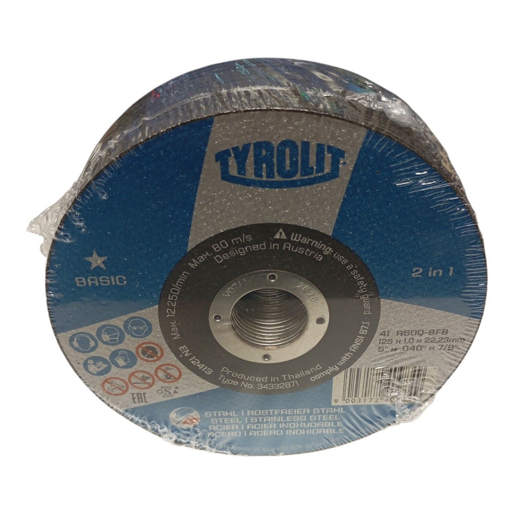 Disque à tronçonner D125x1mm (25pcs)